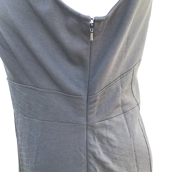 🆕NEW! Illusion Ponte Bodycon Sheath Dress with Mesh V-Neck, the perfect LBD - Picture 9 of 13